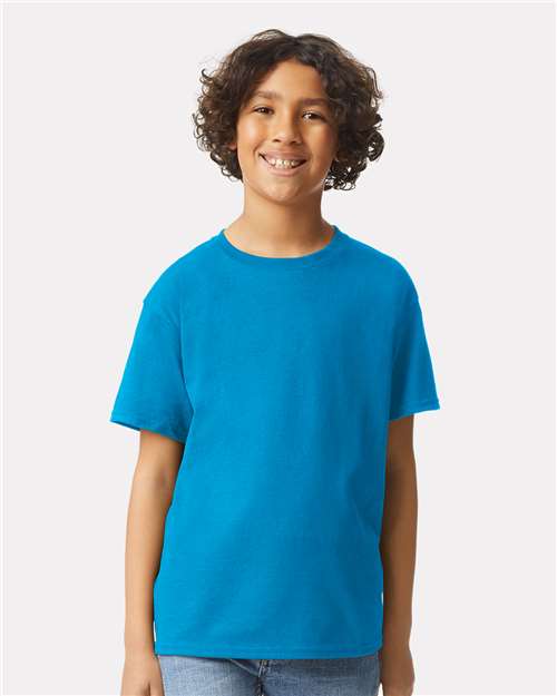 Custom Embroidered  Gildan Ultra Cotton® Youth T-Shirt 2000B Sapphire