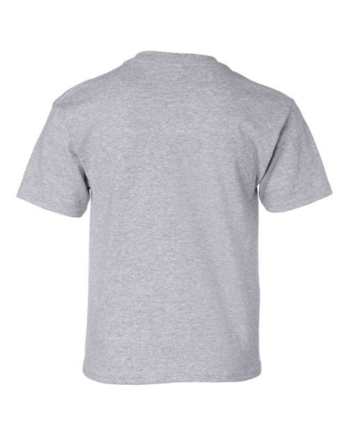 Gildan Ultra Cotton® Youth T-Shirt 2000B Sapphire Custom Embroidered Business Logo