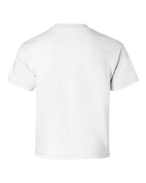 Gildan Ultra Cotton® Youth T-Shirt 2000B White Custom Embroidered Business Logo