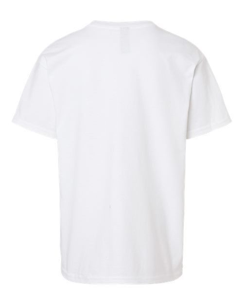 Gildan Ultra Cotton® Youth T-Shirt 2000B Sport Grey Custom Embroidered Business Logo