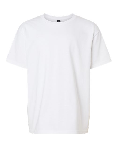 Gildan Ultra Cotton® Youth T-Shirt 2000B Sport Grey Custom Embroidered Business Logo