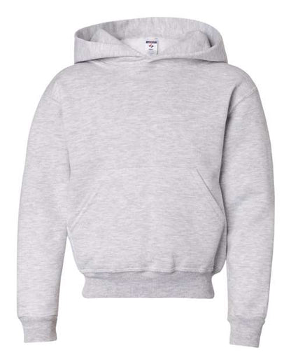 JERZEES NuBlend® Hooded Sweatshirt 996MR White Custom Embroidered Business Logo