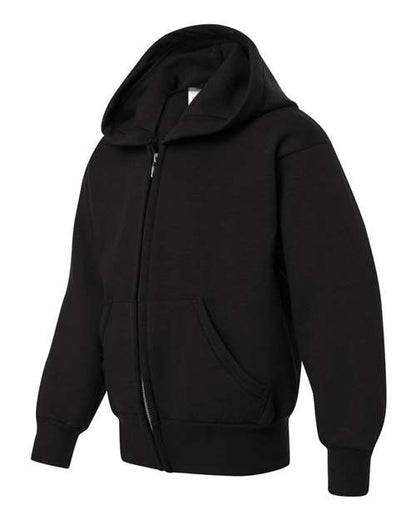 Hanes EcoSmart® Youth Full-Zip Hooded Sweatshirt P480