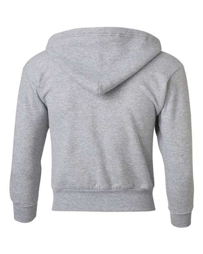 Hanes EcoSmart® Youth Full-Zip Hooded Sweatshirt P480