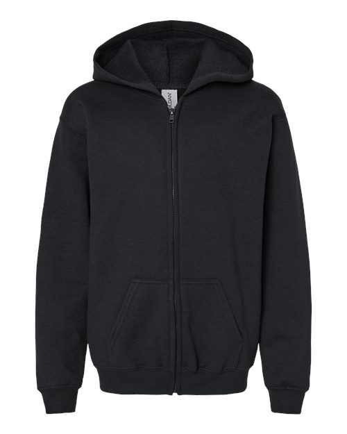 Gildan Heavy Blend™ Youth Full-Zip Hooded Sweatshirt 18600B Custom Embroidered Business Logo