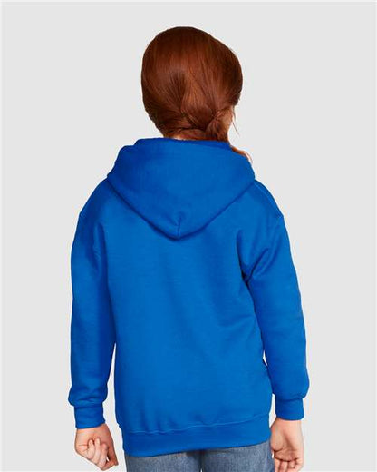 Gildan Heavy Blend™ Youth Full-Zip Hooded Sweatshirt 18600B Custom Embroidered Business Logo