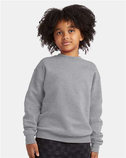 Custom Embroidered  Hanes Ecosmart® Youth Crewneck Sweatshirt P360  