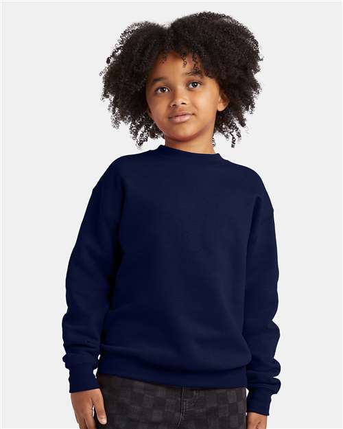 Custom Embroidered  Hanes Ecosmart® Youth Crewneck Sweatshirt P360  