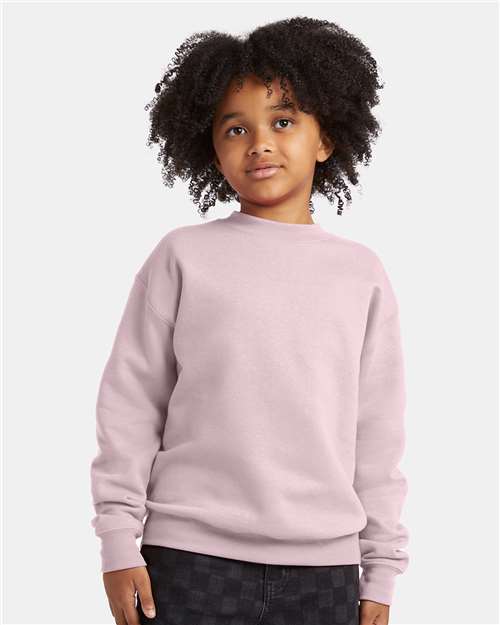 Custom Embroidered  Hanes Ecosmart® Youth Crewneck Sweatshirt P360  
