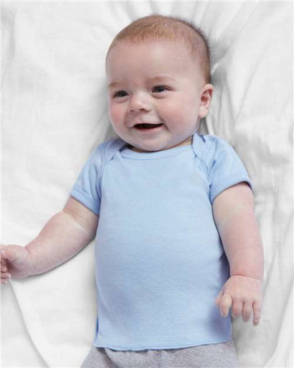 Custom Embroidered  Rabbit Skins Infant Baby Rib Tee 3400  