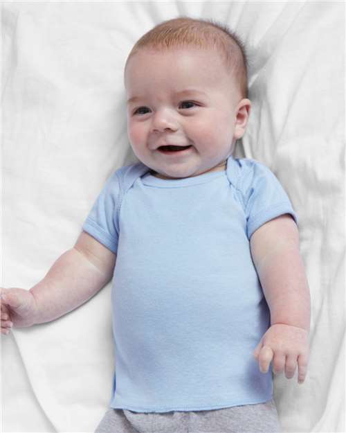 Custom Embroidered  Rabbit Skins Infant Baby Rib Tee 3400  