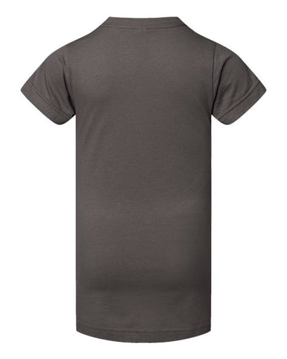 LAT Girls' Fine Jersey Tee 2616 Charcoal