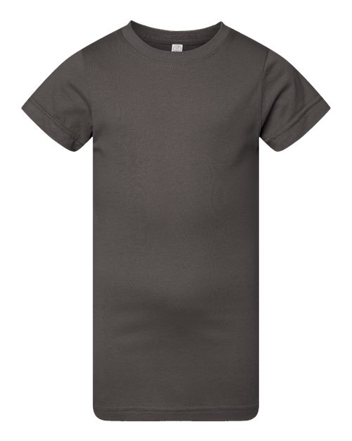 LAT Girls' Fine Jersey Tee 2616 Charcoal