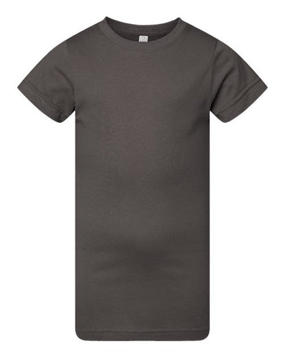 LAT Girls' Fine Jersey Tee 2616 Charcoal