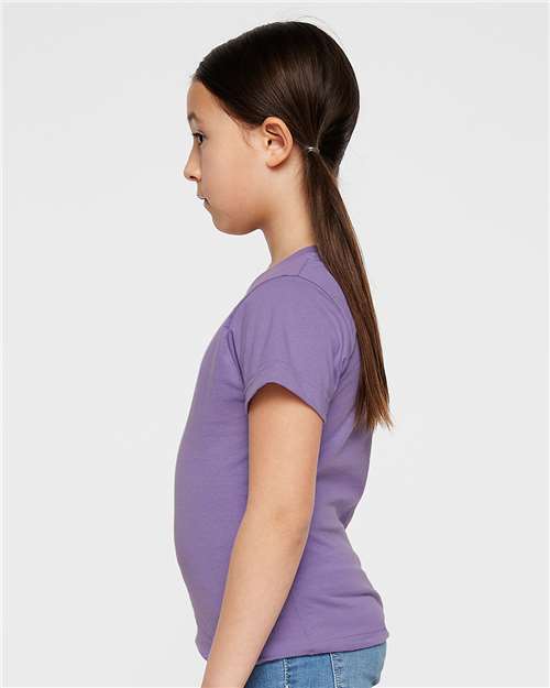 LAT Girls' Fine Jersey Tee 2616 Lavender