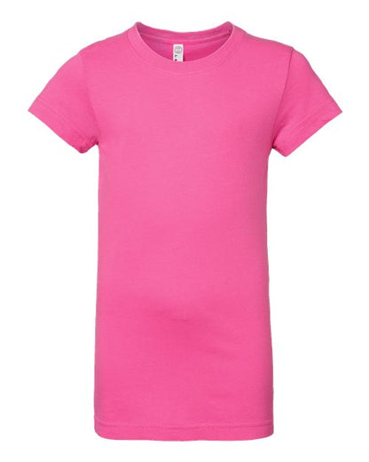 LAT Girls' Fine Jersey Tee 2616 Raspberry