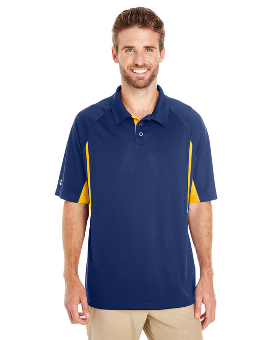 Holloway Men's Avenger Polo 222530 NAVY/ LIGHT GOLD