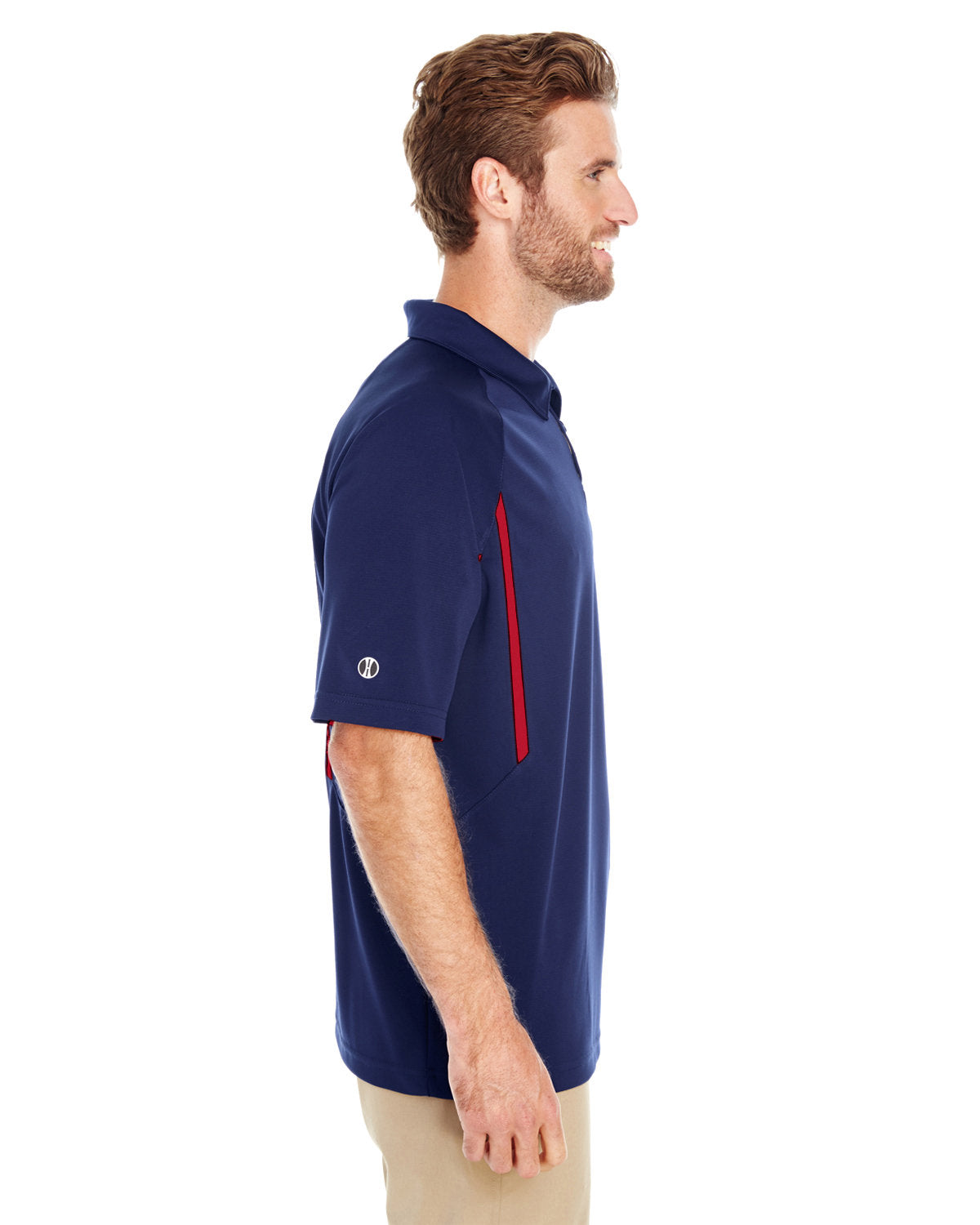 Holloway Men's Avenger Polo 222530 NAVY/ SCARLET