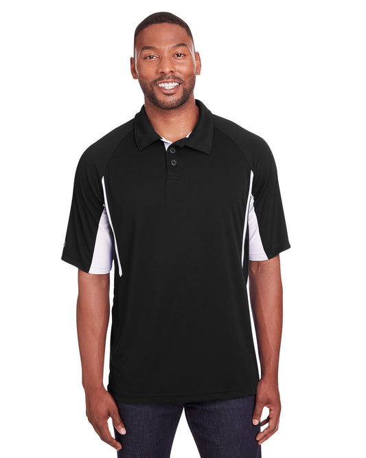 Holloway Men's Avenger Polo 222530 BLACK/ WHITE