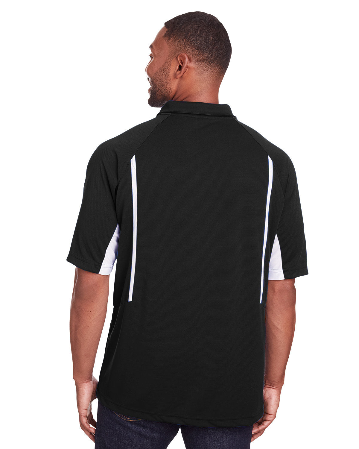 Holloway Men's Avenger Polo 222530 BLACK/ WHITE