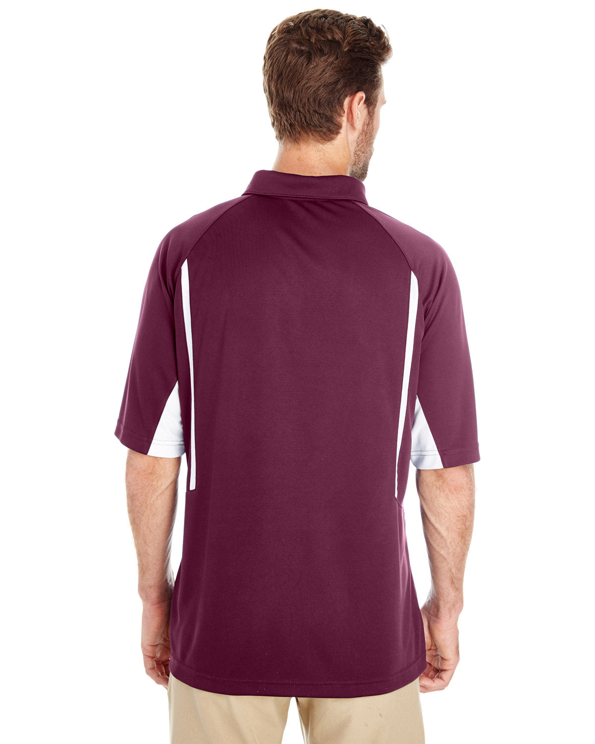 Holloway Men's Avenger Polo 222530 MAROON/ WHITE