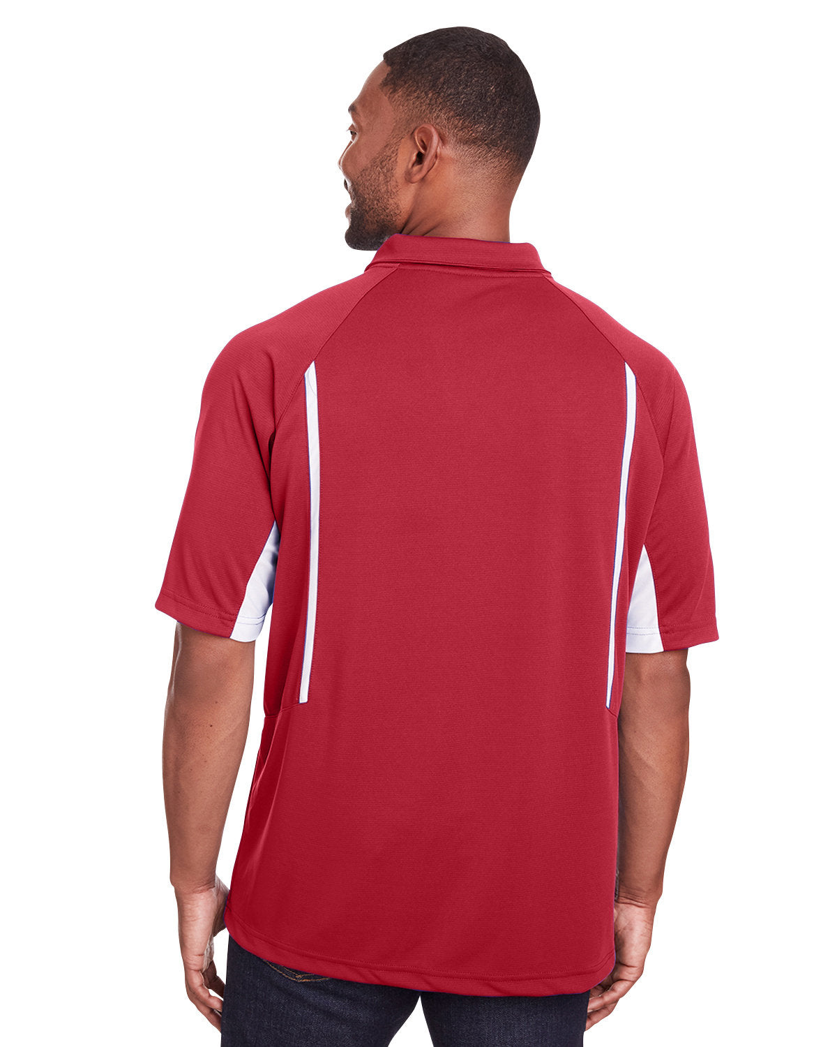 Holloway Men's Avenger Polo 222530 SCARLET/ WHITE