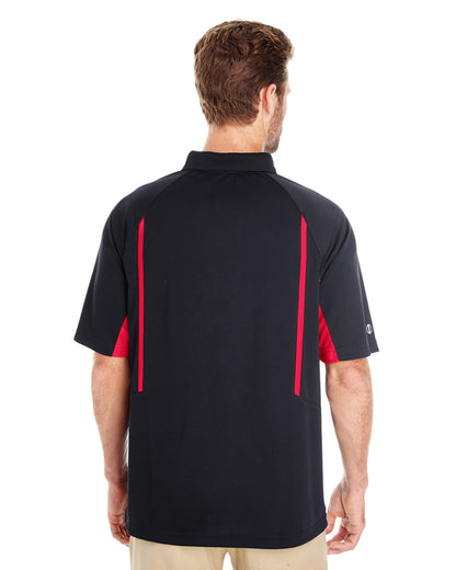 Holloway Men's Avenger Polo 222530 BLACK/ SCARLET