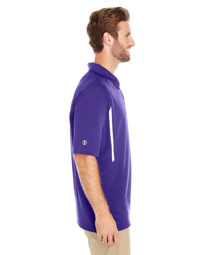 Holloway Men's Avenger Polo 222530 PURPLE/ WHITE