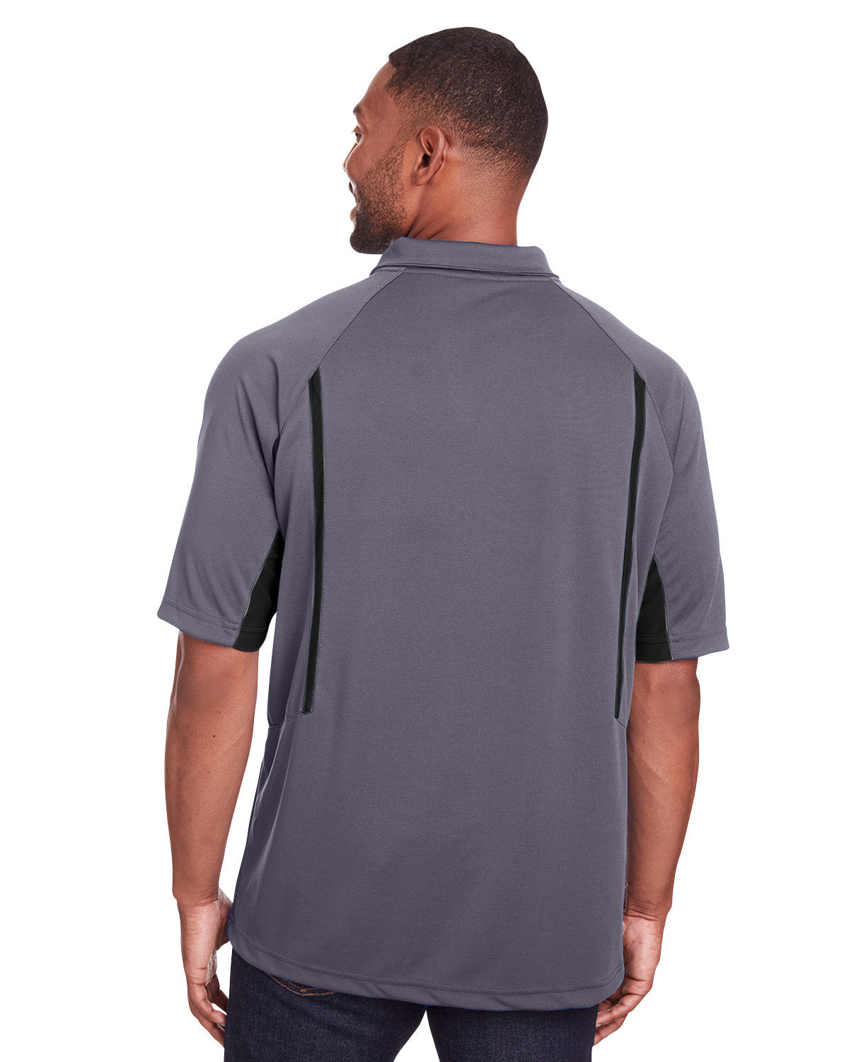 Holloway Men's Avenger Polo 222530 GRAPHITE/ BLACK