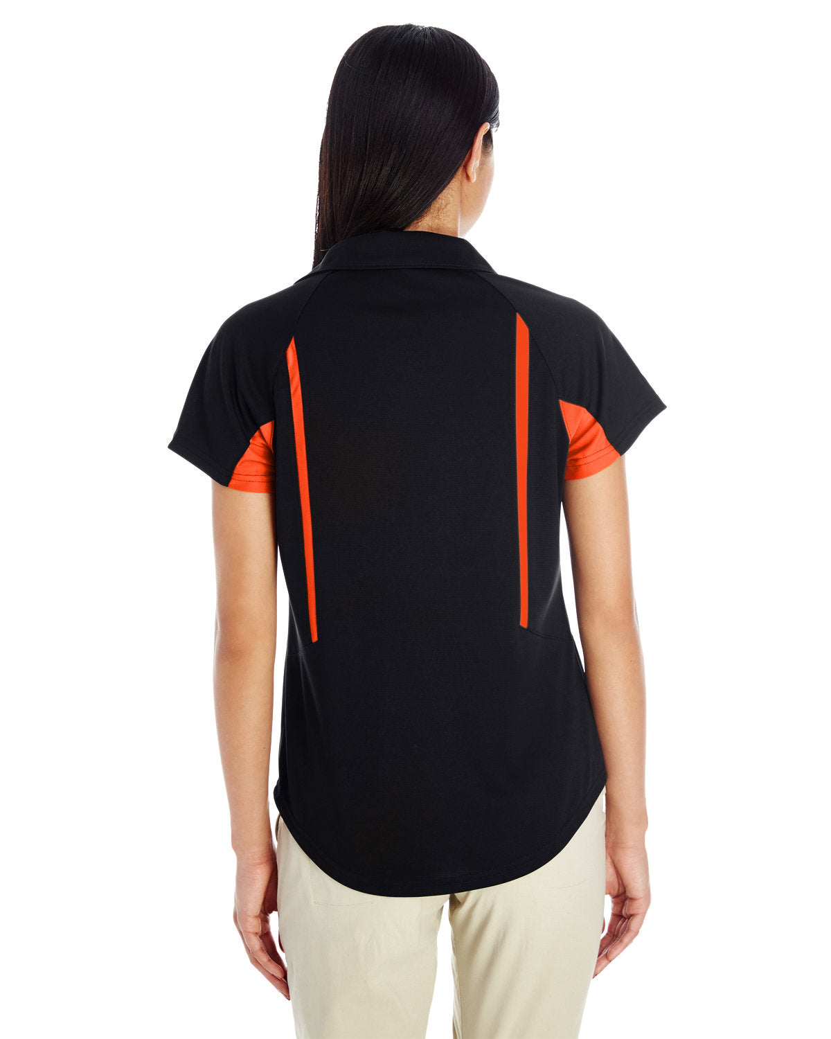 Holloway Ladies' Avenger Polo 222730 BLACK/ ORANGE