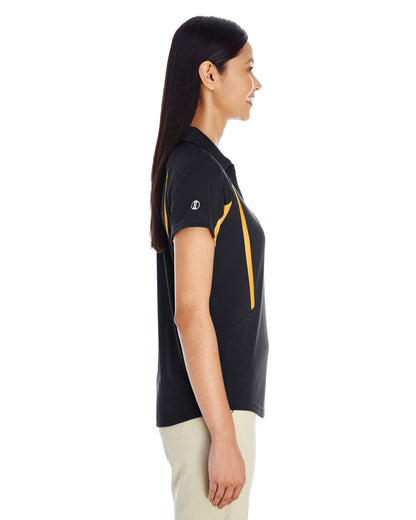 Holloway Ladies' Avenger Polo 222730 BLACK/ LT GOLD