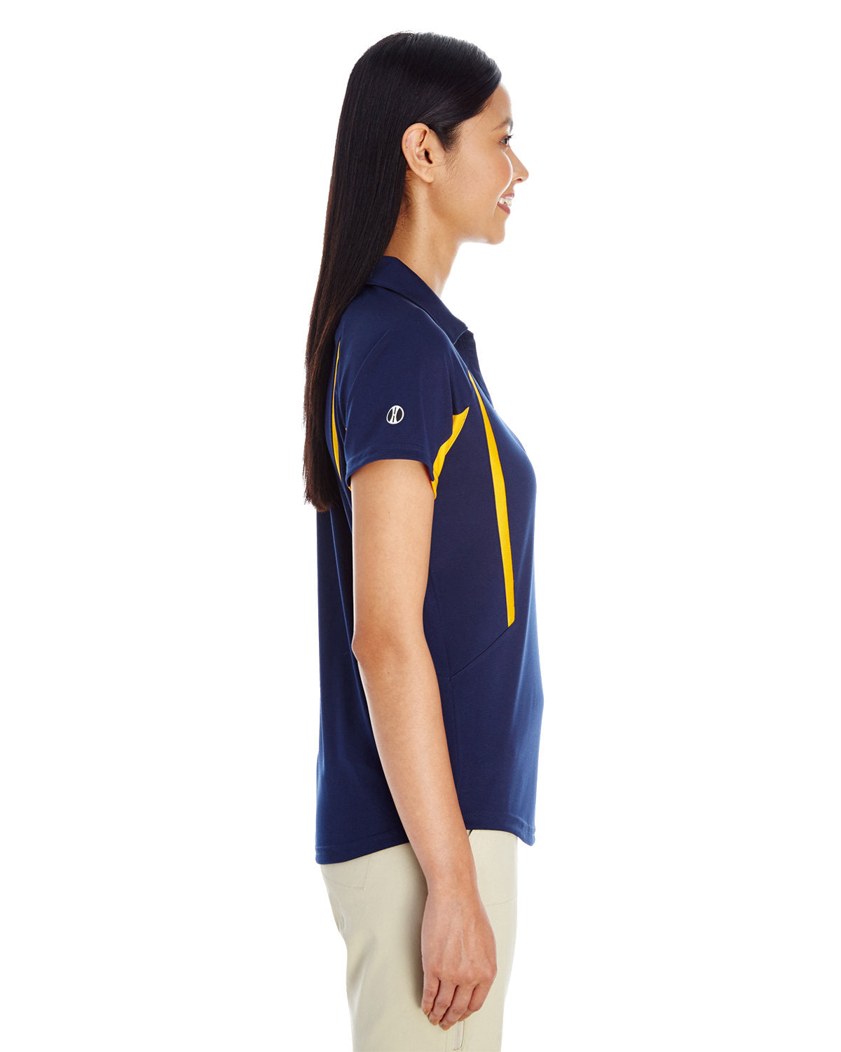 Holloway Ladies' Avenger Polo 222730 NAVY/ LIGHT GOLD