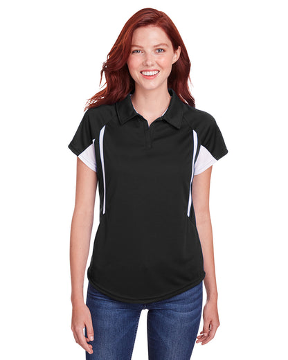 Holloway Ladies' Avenger Polo 222730 BLACK/ WHITE