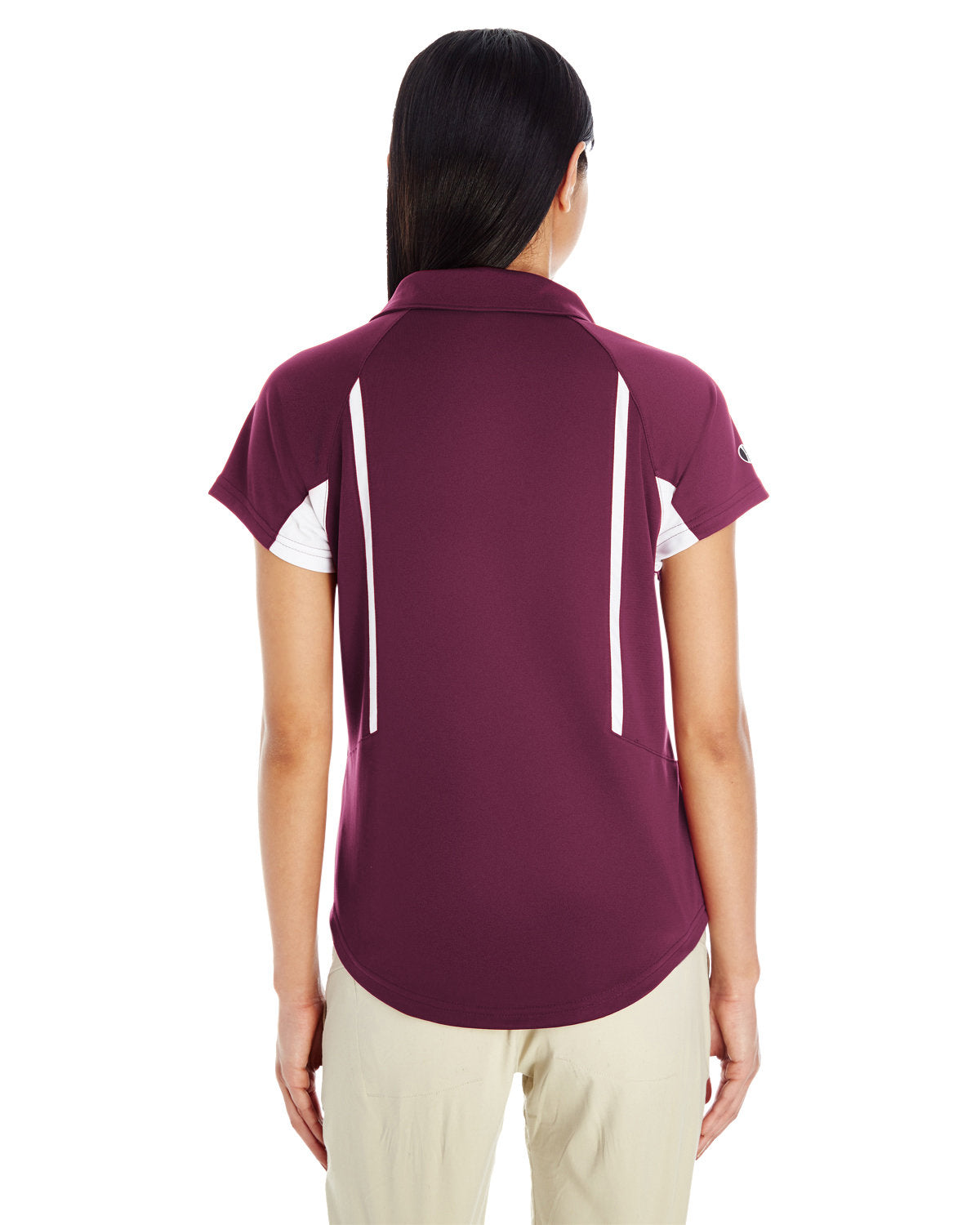 Holloway Ladies' Avenger Polo 222730 MAROON/ WHITE