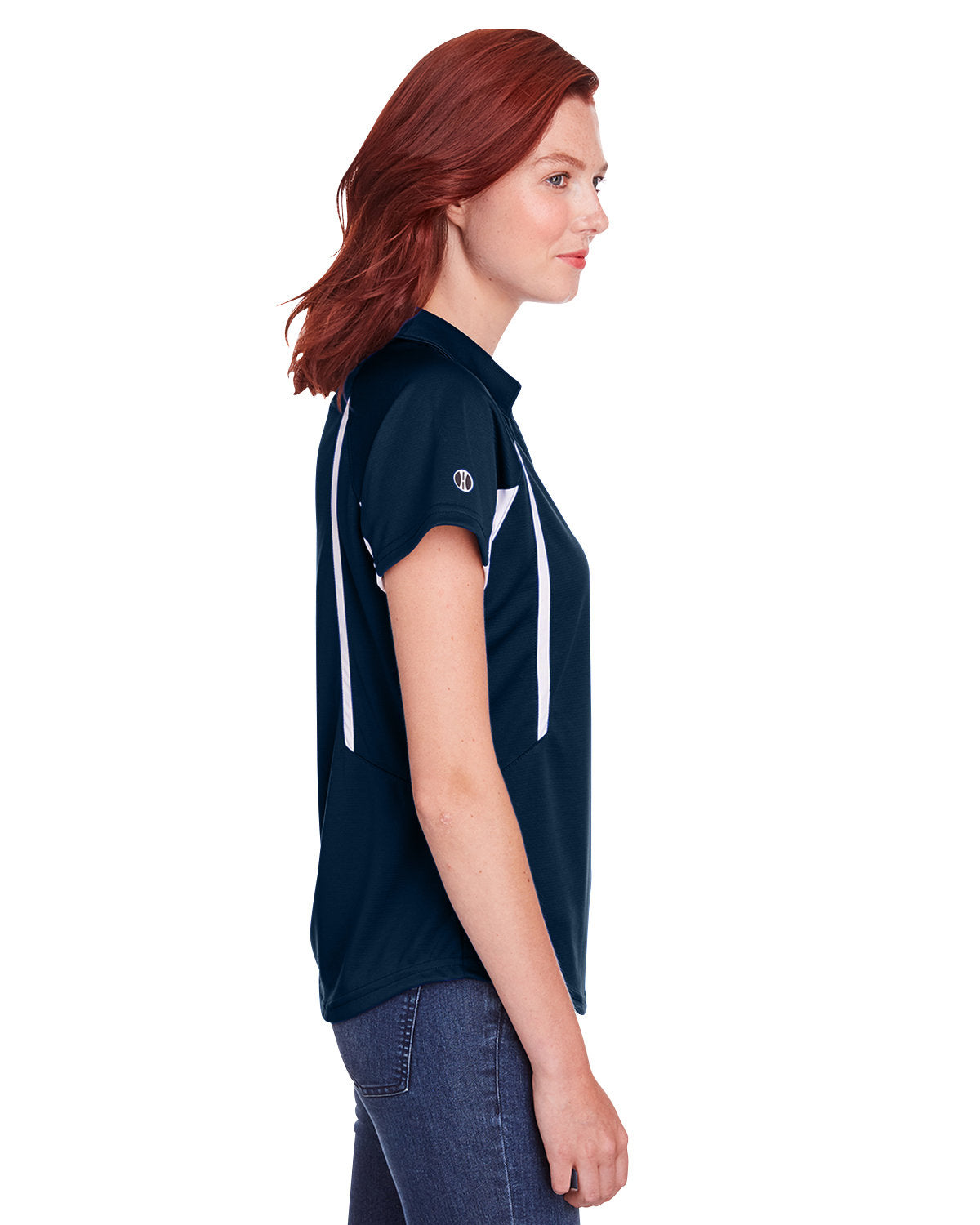 Holloway Ladies' Avenger Polo 222730 NAVY/ WHITE