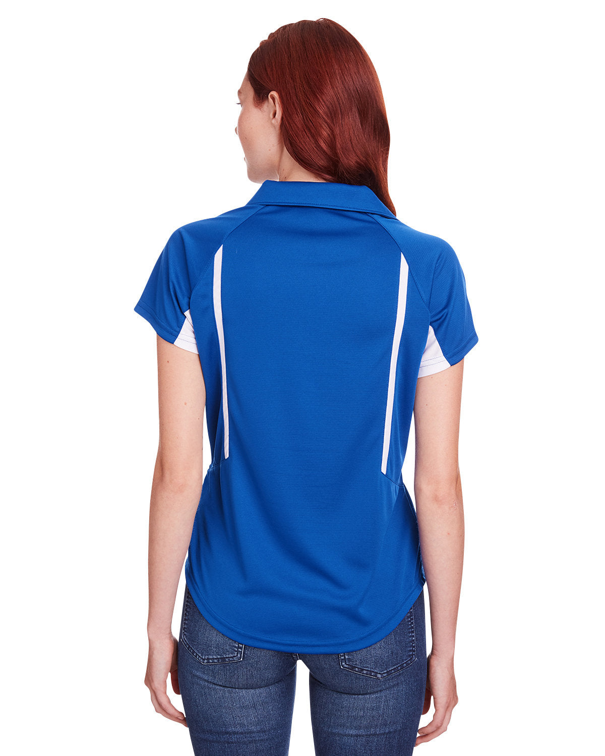 Holloway Ladies' Avenger Polo 222730 ROYAL/ WHITE