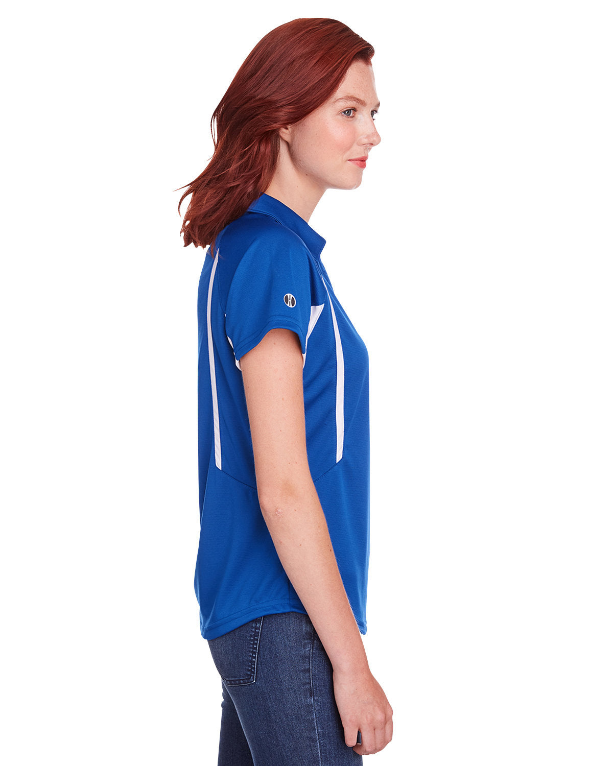 Holloway Ladies' Avenger Polo 222730 ROYAL/ WHITE