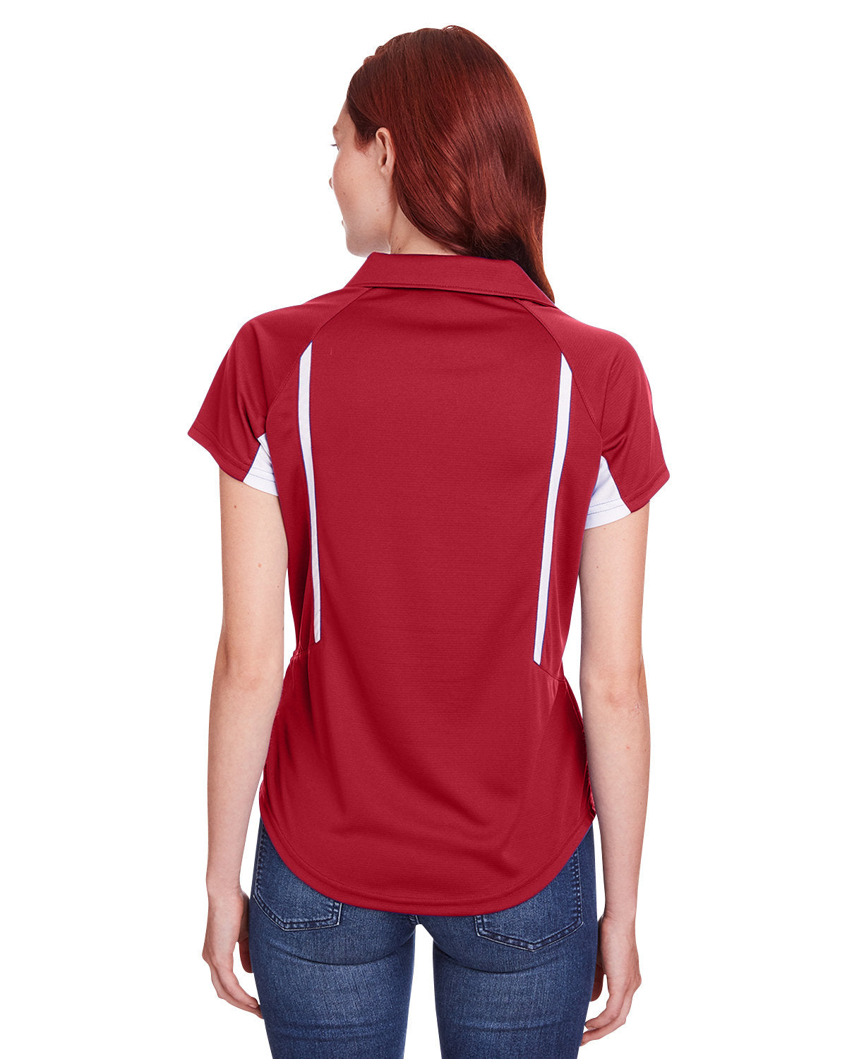 Holloway Ladies' Avenger Polo 222730 SCARLET/ WHITE