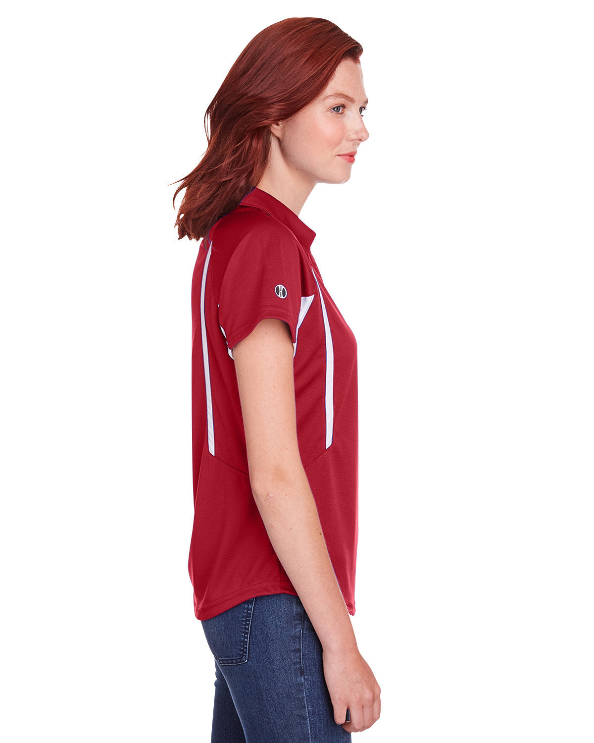 Holloway Ladies' Avenger Polo 222730 SCARLET/ WHITE