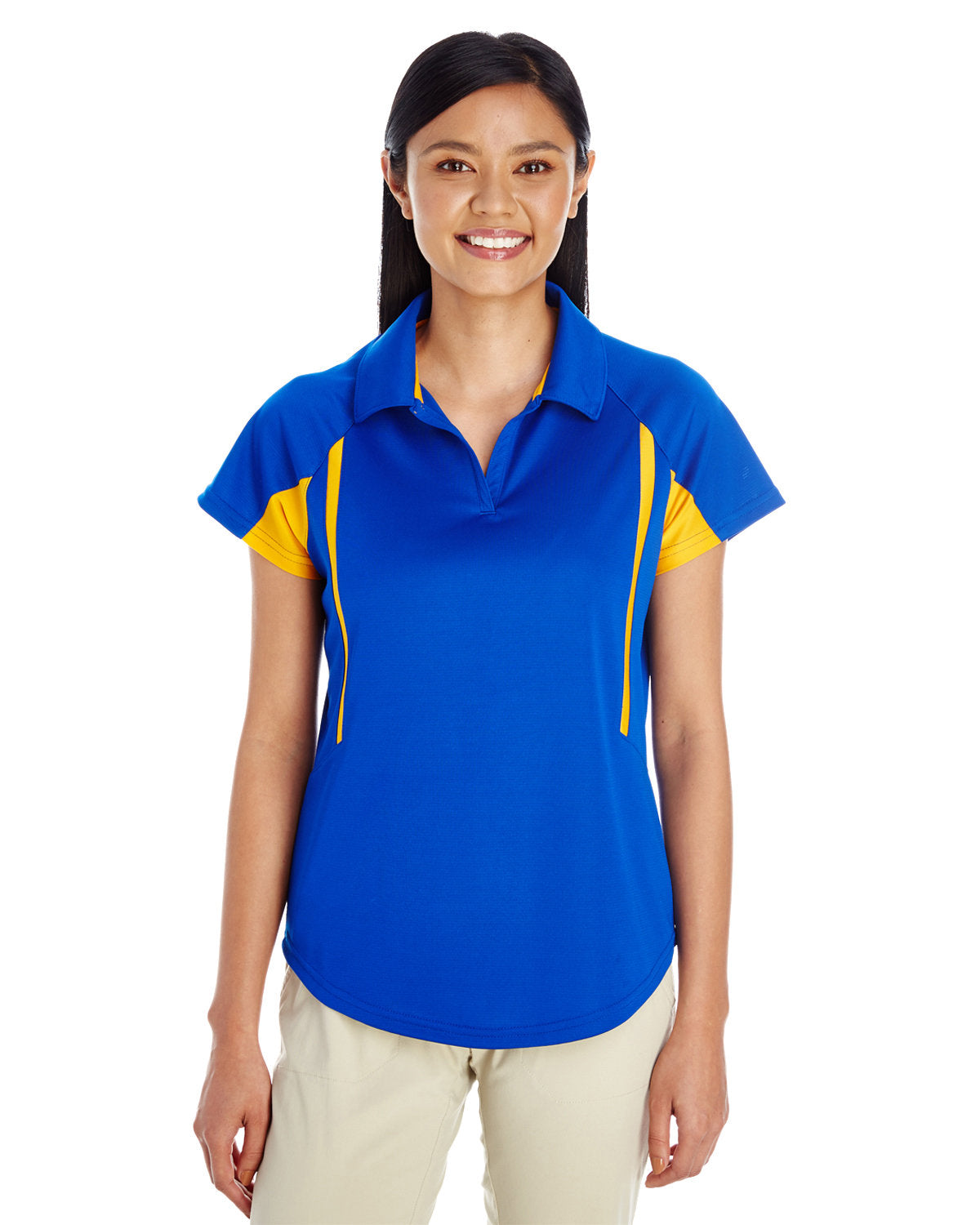 Holloway Ladies' Avenger Polo 222730 ROYAL/ LT GOLD