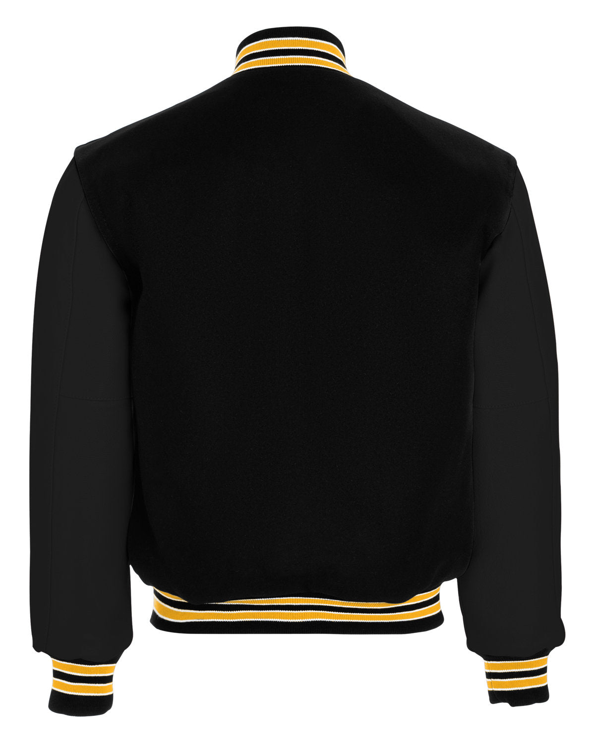 Holloway Adult Varsity Jacket 224183 BLACK/ LT GOLD