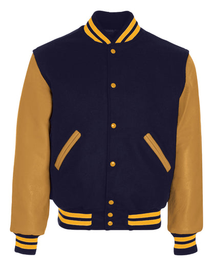 Holloway Adult Varsity Jacket 224183 D NV/ L GD/ L GD