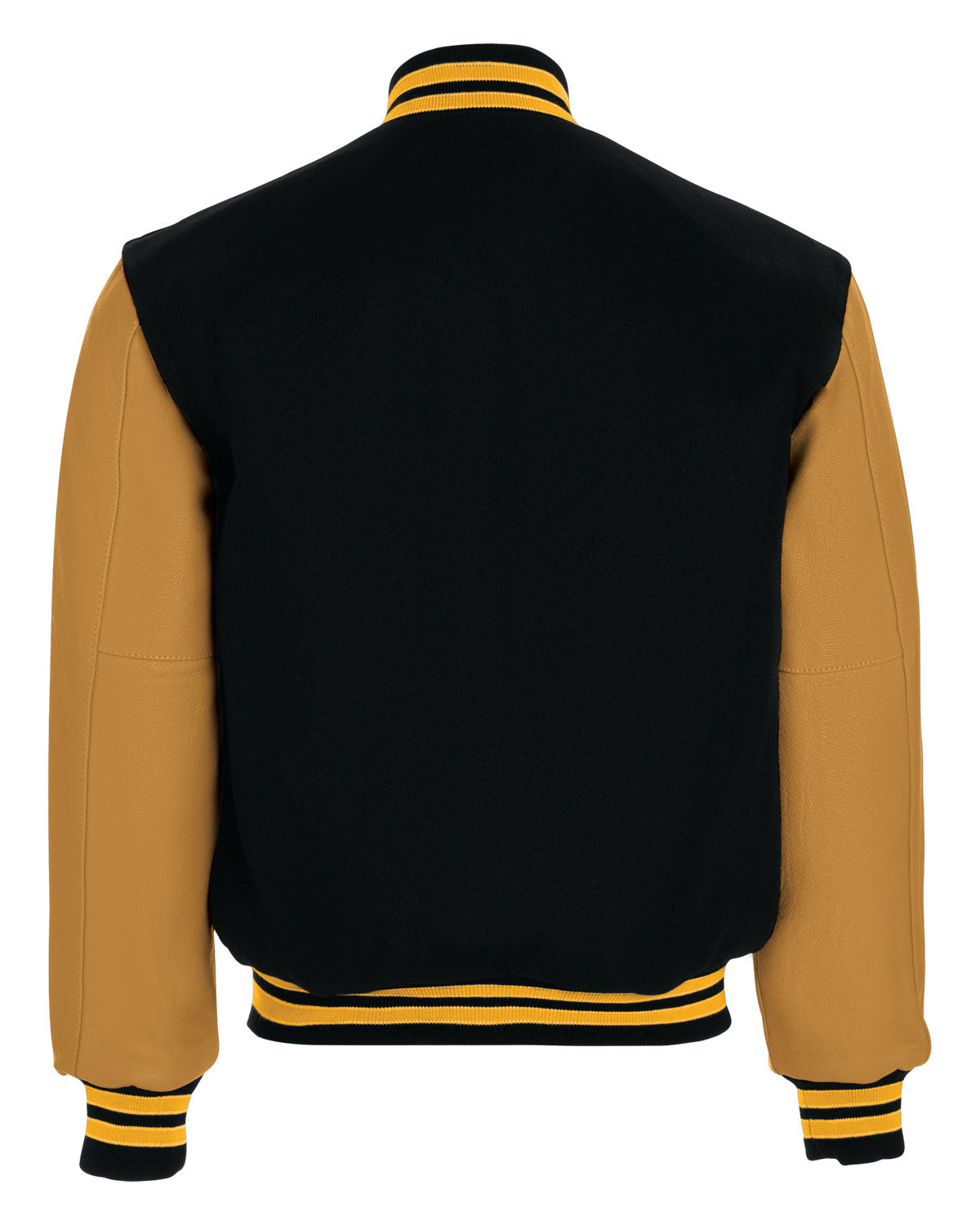 Holloway Adult Varsity Jacket 224183 BK/ L GLD/ L GLD