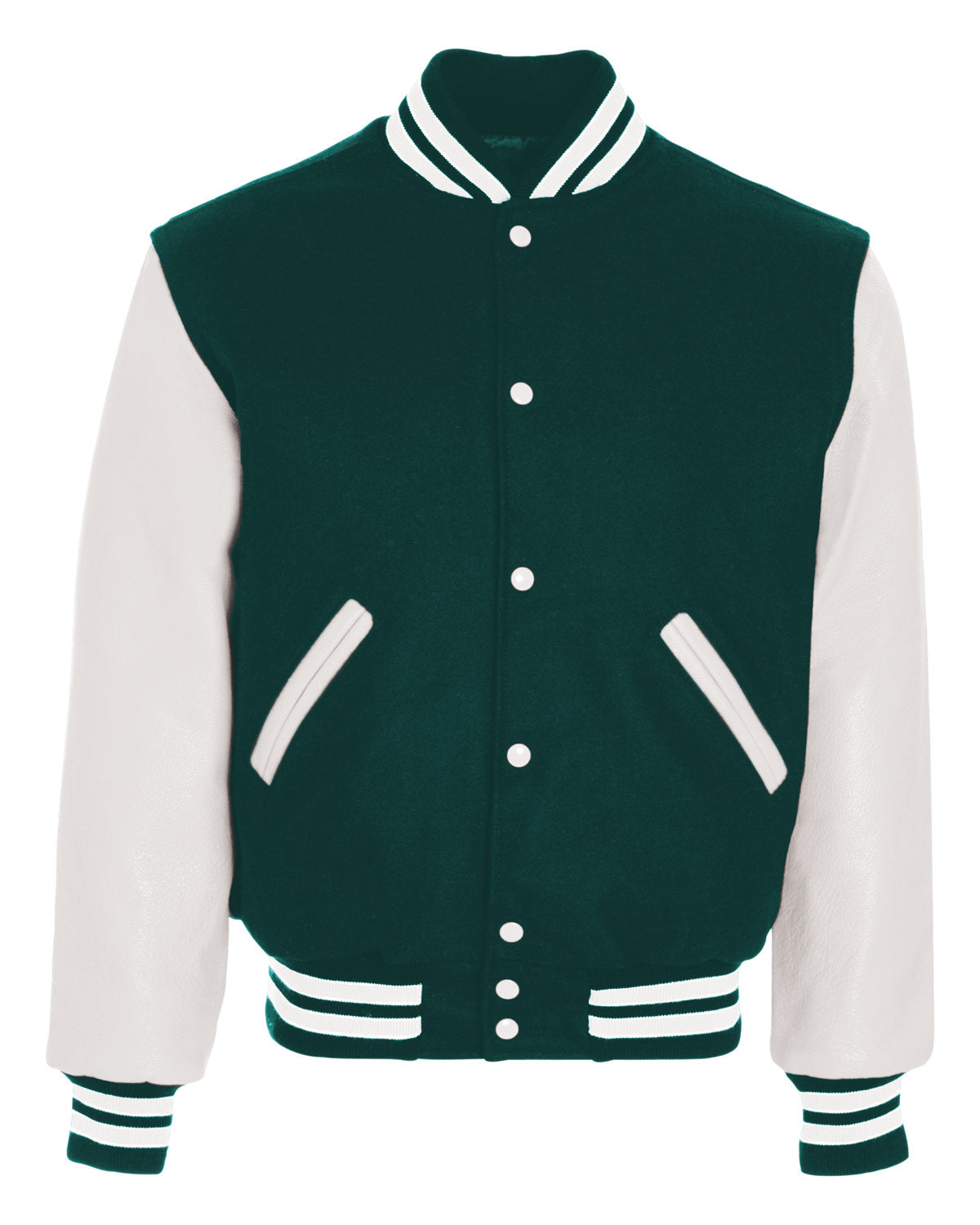 Holloway Adult Varsity Jacket 224183 MYRTLE/ WHITE