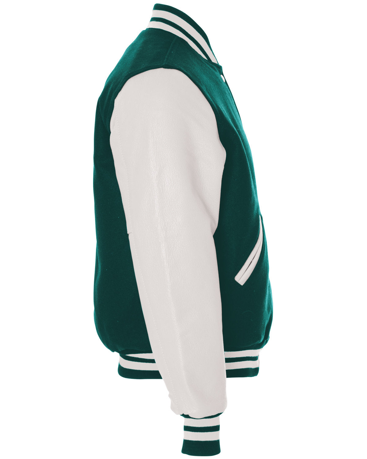 Holloway Adult Varsity Jacket 224183 MYRTLE/ WHITE