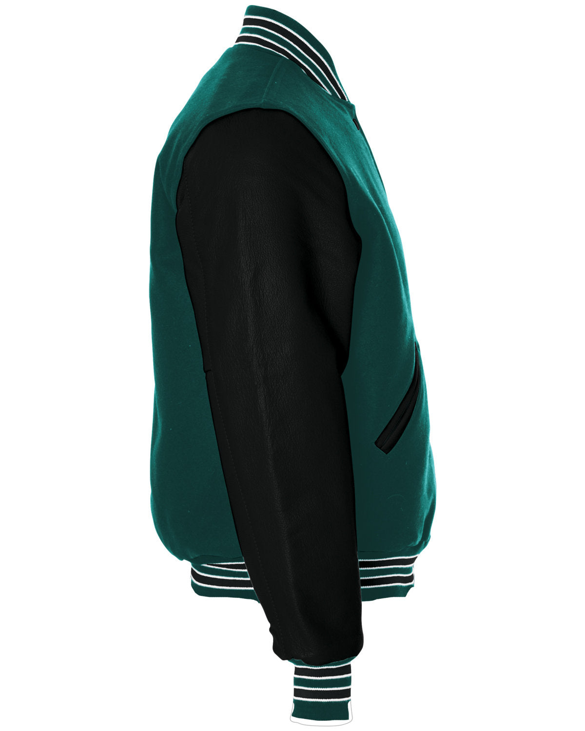 Holloway Adult Varsity Jacket 224183 MYRTLE/ BLK/ WHT