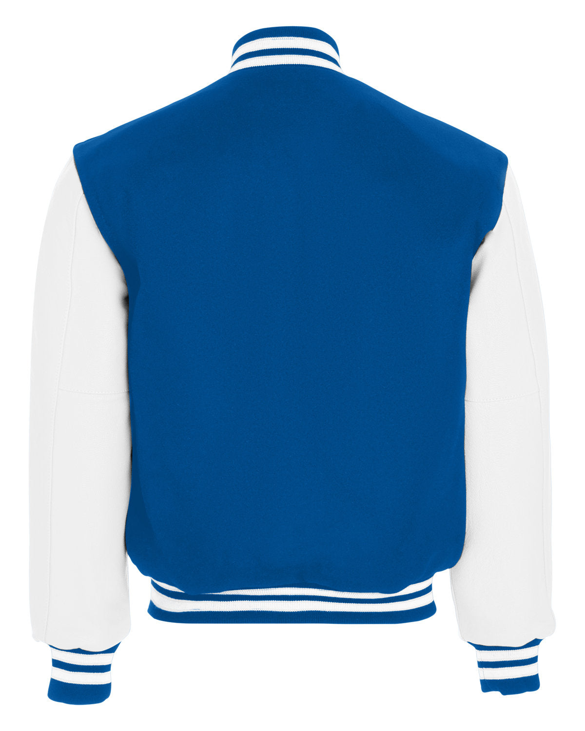 Holloway Adult Varsity Jacket 224183 DRK ROYAL/ WHITE