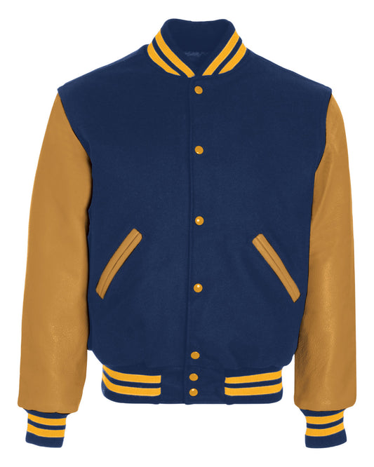 Holloway Adult Varsity Jacket 224183 D ROYAL/ L GOLD