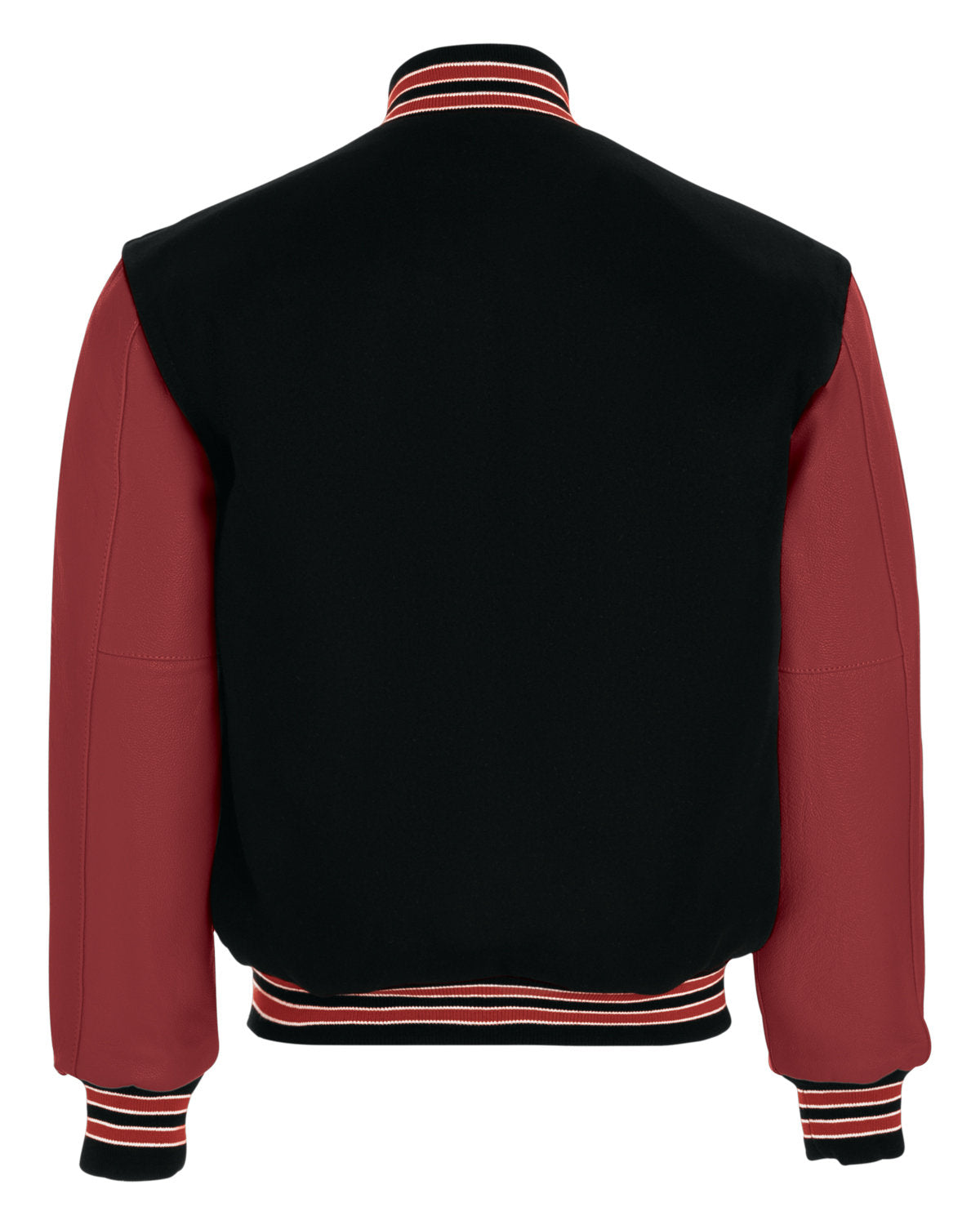 Holloway Adult Varsity Jacket 224183 BK/ SCRLT/ SCRLT