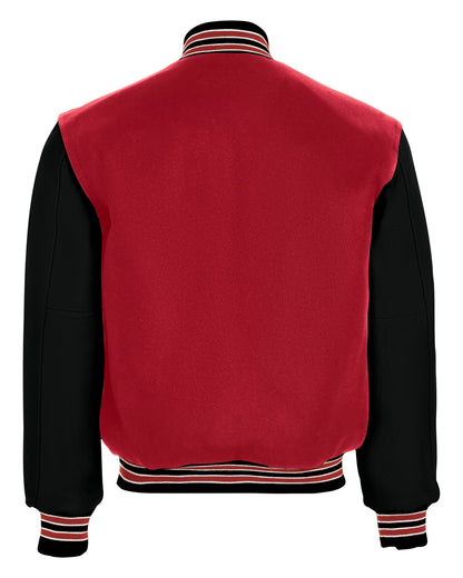 Holloway Adult Varsity Jacket 224183 SCRL/ BLK/ SCRL